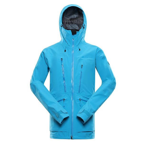 ALPINE PRO Men's jacket with ptx membrane ALPINE PRO CORT neon atomic blue