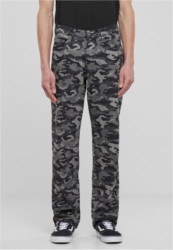 Urban Classics Men's Laser Camo jeans camouflage/grey