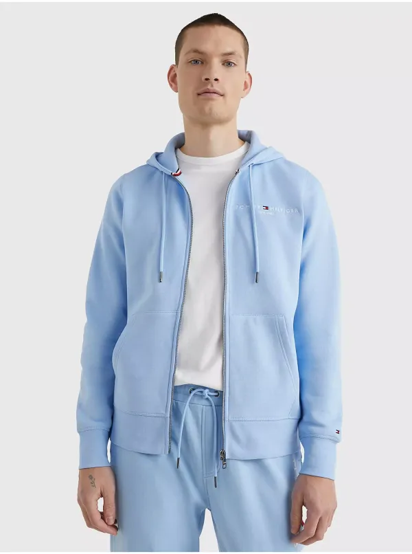 Tommy Hilfiger Men's Light Blue Zip Hoodie Tommy Hilfiger - Men