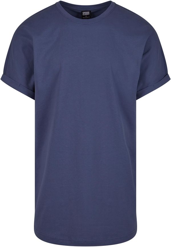 UC Men Men's Long Shaped Turnup Tee T-Shirt - Blue