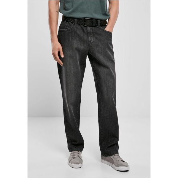 Urban Classics Men's Loose Jeans Black/Washed