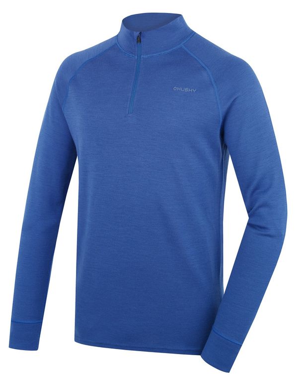 HUSKY Men's merino sweatshirt HUSKY Aron Zip M blue