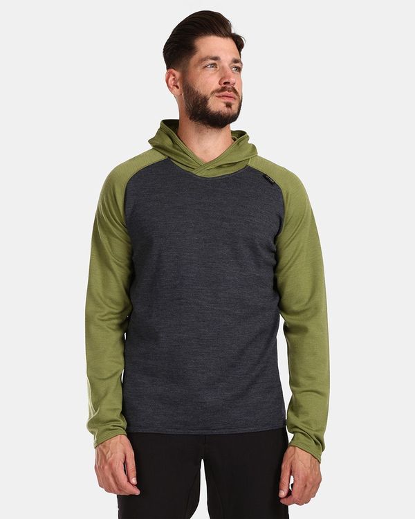 Kilpi Men's merino wool sweater Kilpi MOSEO-M Green