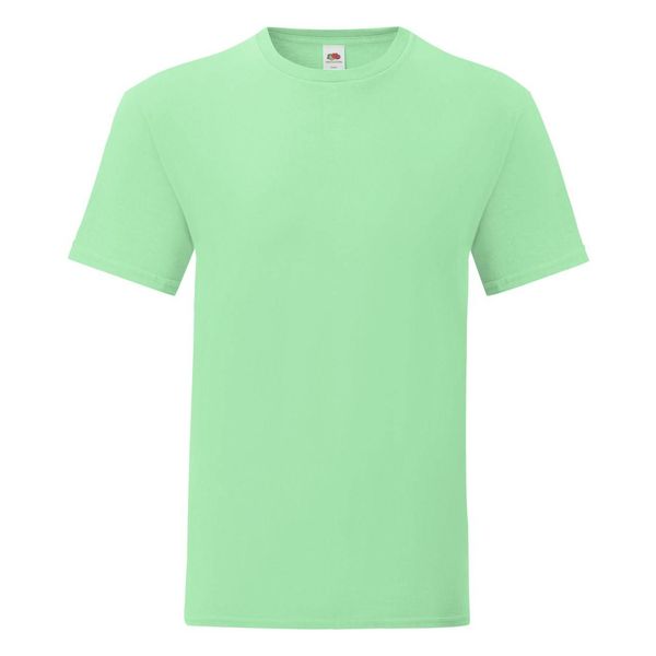 Fruit of the Loom Men's Mint T-shirt Combed Cotton Iconic Sleeve Fruit of the Loom