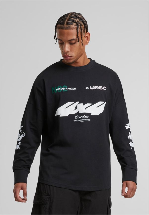 Mister Tee Men's Motorsport Cut Sweatshirt Black