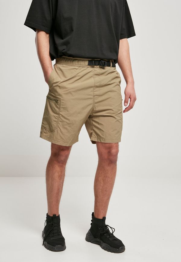 Urban Classics Men's nylon khaki shorts