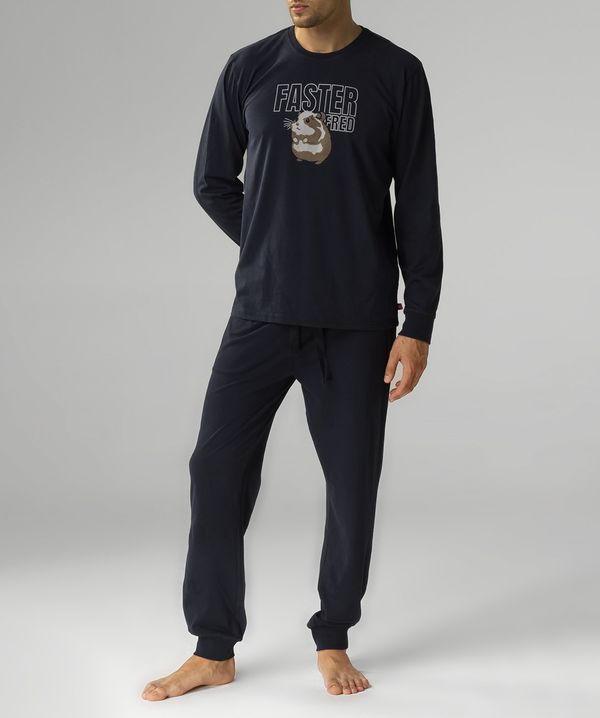 Atlantic Men's pajamas Atlantic Hamster - dark blue