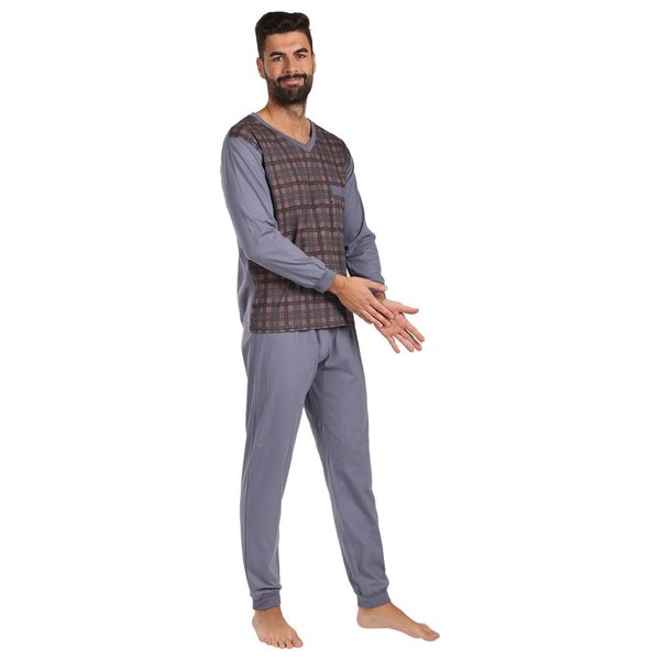 Foltýn Men's pajamas Foltýn oversized gray