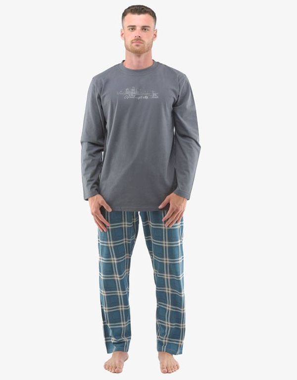 Gino Men's pajamas Gino oversized multicolored (79133-DxGDZM)