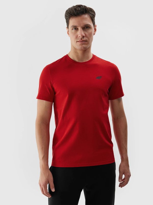 4F Men's Plain T-Shirt Regular 4F - Red
