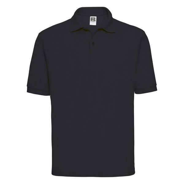 RUSSELL Men's Polycotton Polo Russell Black T-Shirt