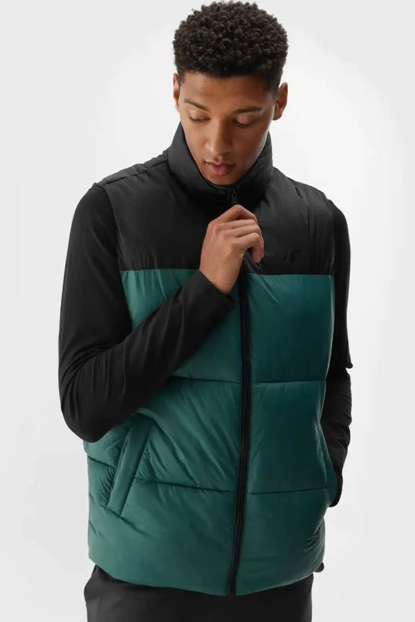 4F Men's Puffer Vest 4F Green 4FWAW24TVJ