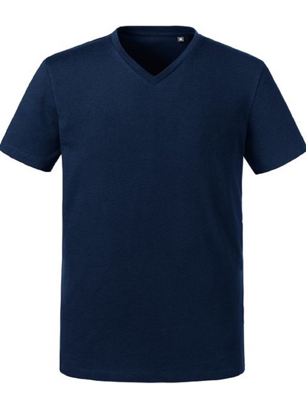 RUSSELL Men's Pure Organic V-Neck Russell T-Shirt