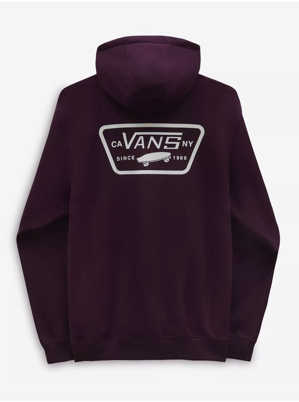 Vans Men's Purple Hooded Sweatshirt VANS Full Patched PO II - Men