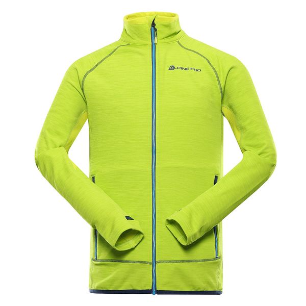 ALPINE PRO Men's quick-drying sweatshirt ALPINE PRO ONNEC lime green