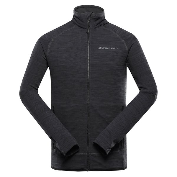 ALPINE PRO Men's quick-drying sweatshirt with cool-dry ALPINE PRO ONNEC black