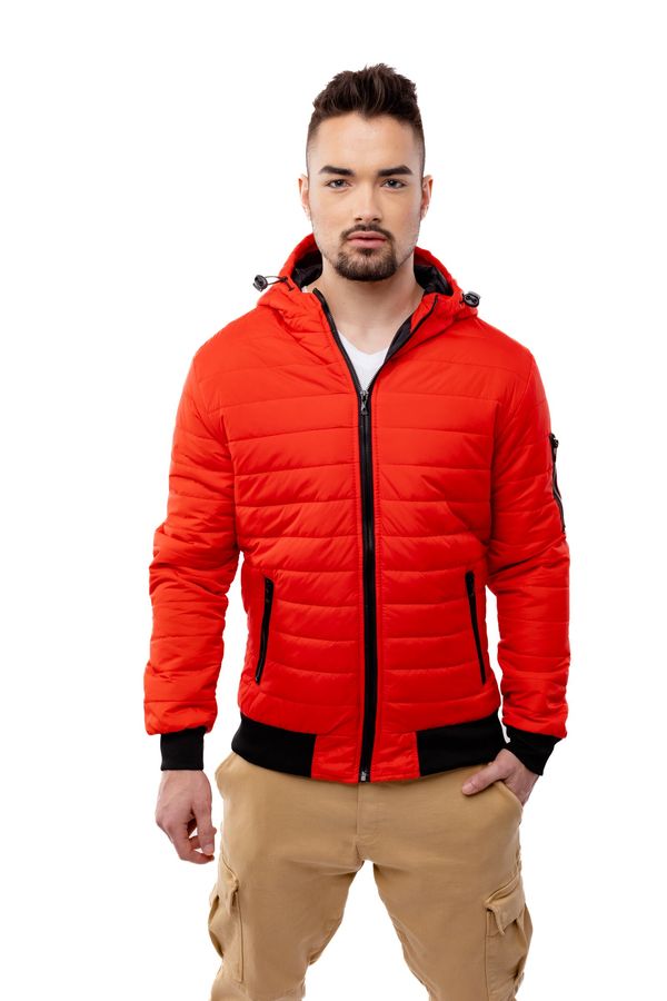 Glano Men's Quilted Jacket GLANO - Red