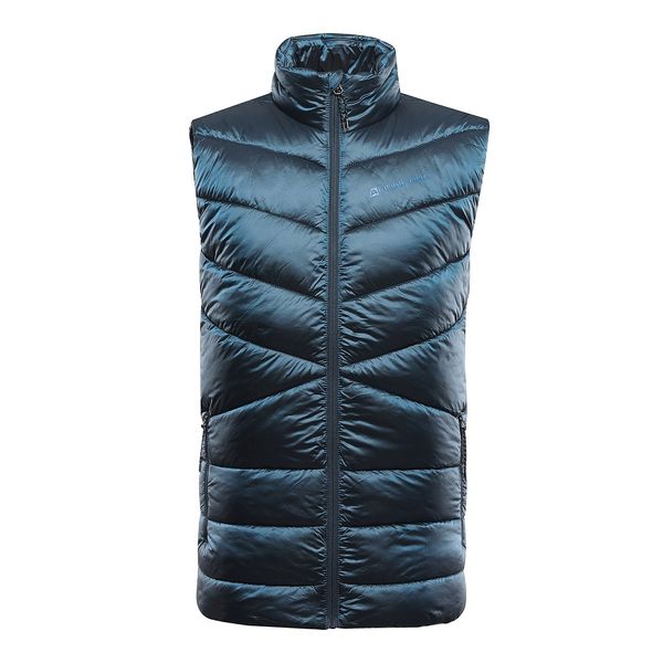 ALPINE PRO Men's quilted vest hi-therm ALPINE PRO NORF mykonos blue