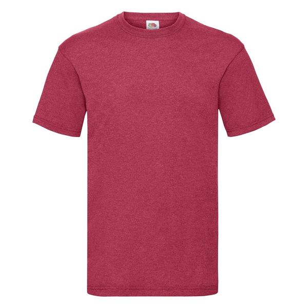 Fruit of the Loom Men's Red T-shirt Valueweight Fruit of the Loom