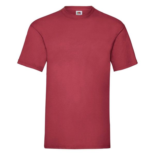 Fruit of the Loom Men's Red T-shirt Valueweight Fruit of the Loom