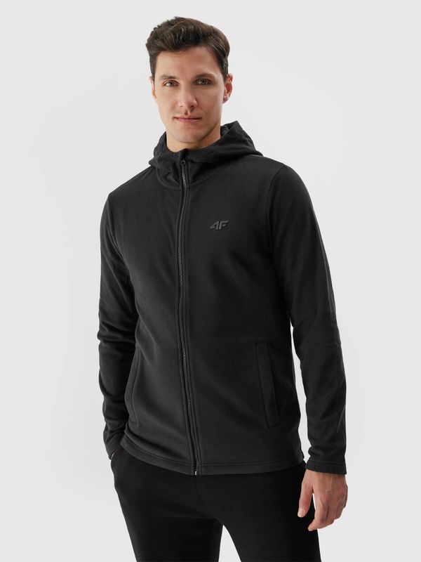 4F Men's Regular Hooded Fleece 4F - Black