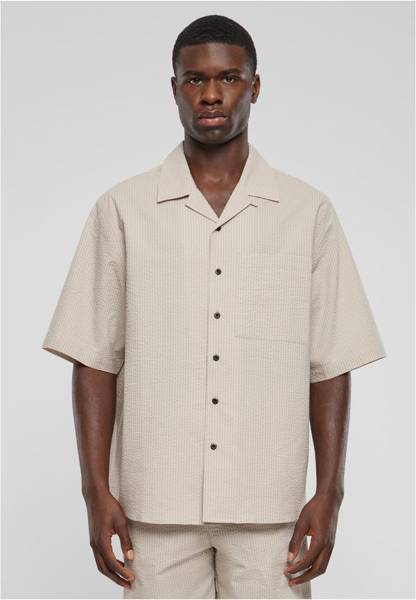 UC Men Men's shirt Seersucker - beige