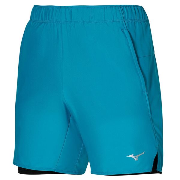 Mizuno Men's shorts Mizuno Core 7.5 2in1 Short Algiers Blue