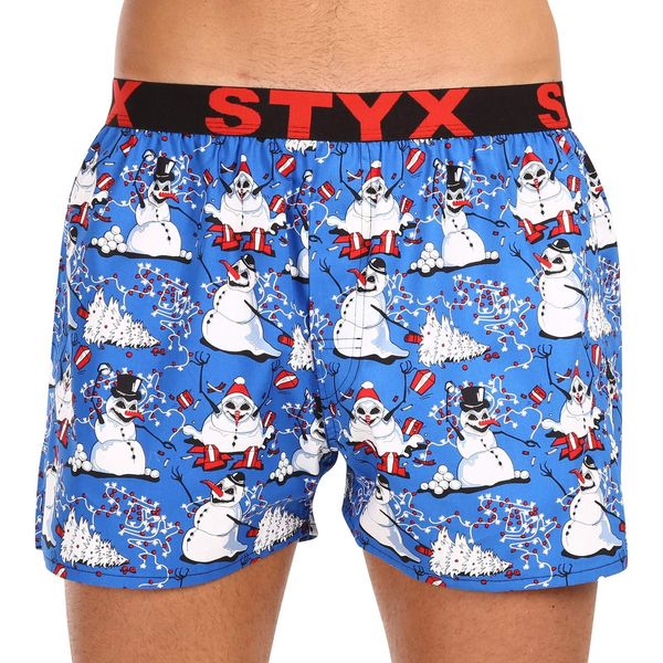 STYX Men's shorts Styx art sports rubber Christmas snowmen