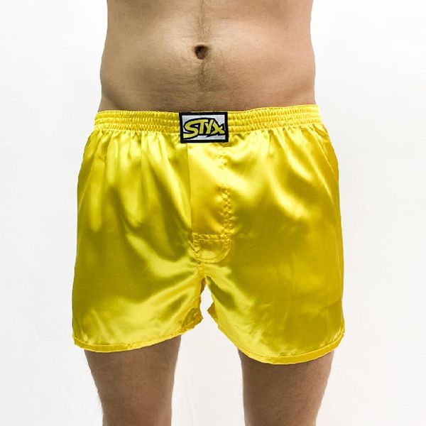 STYX Men's shorts Styx classic rubber satin yellow