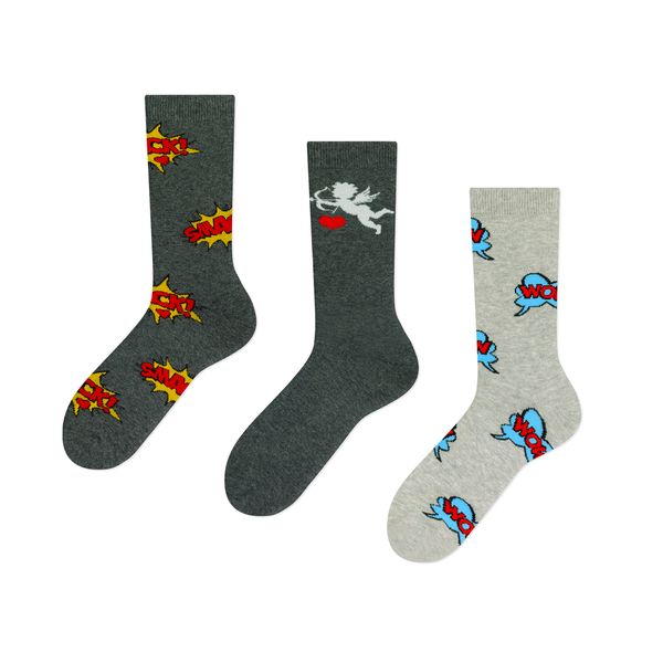 Frogies Men's socks Frogies I Love You 3P