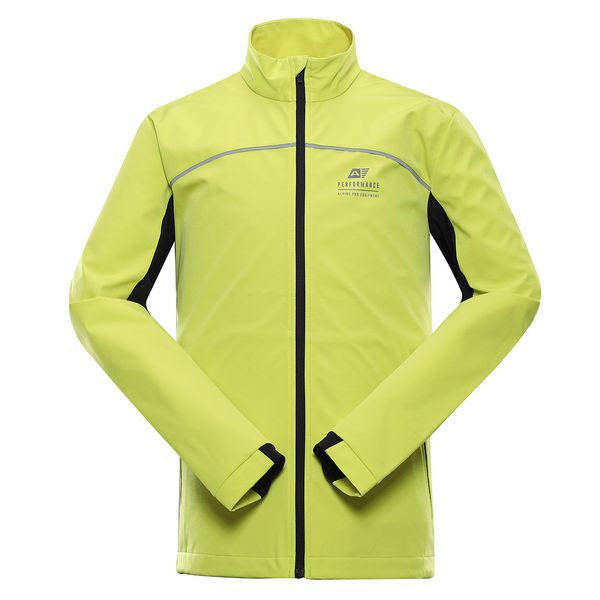 ALPINE PRO Men's softshell jacket ALPINE PRO GEROC sulphur spring