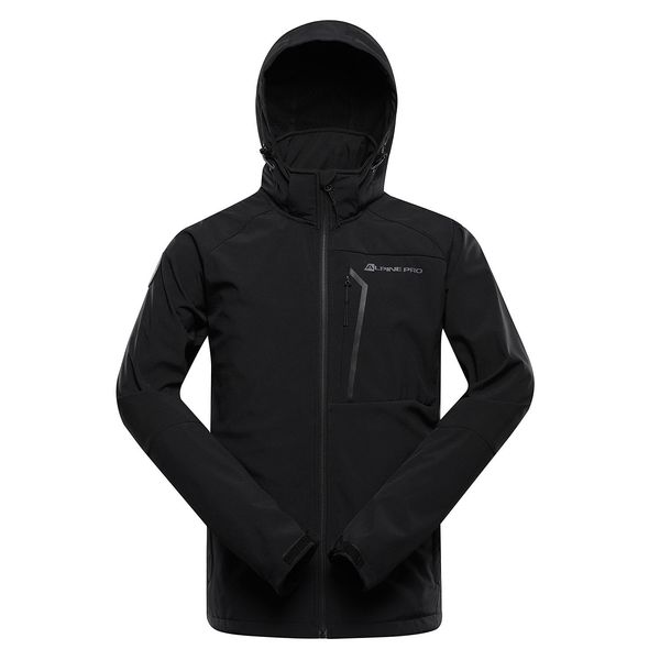 ALPINE PRO Men's softshell jacket ALPINE PRO HOOR black