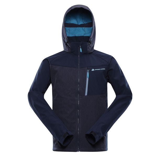 ALPINE PRO Men's softshell jacket with membrane ALPINE PRO LANC mood indigo