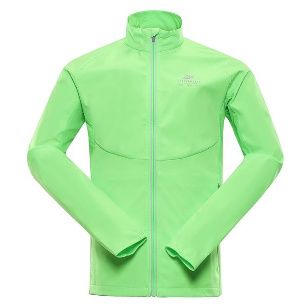 ALPINE PRO Men's softshell jacket with membrane ALPINE PRO MULT neon green gecko