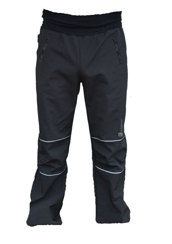 Kukadloo Men's softshell pants - black /30.000mm, 15.000g/m2