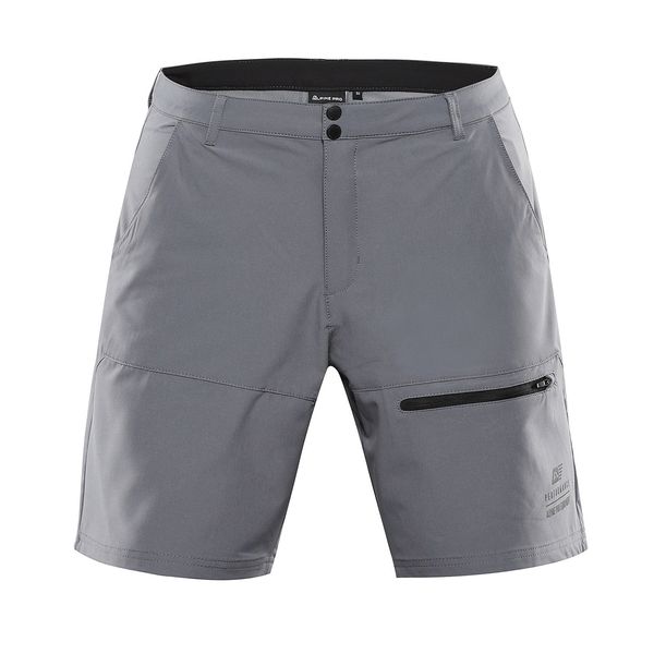 ALPINE PRO Men's softshell shorts ALPINE PRO BAK smoked pearl