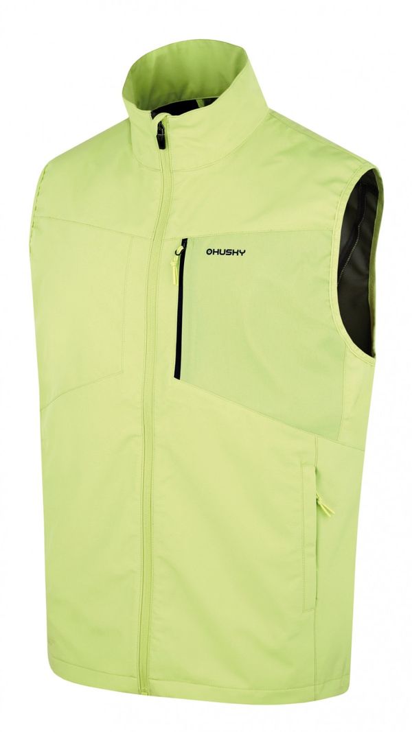 HUSKY Men's softshell vest HUSKY Salien M lt. putting green