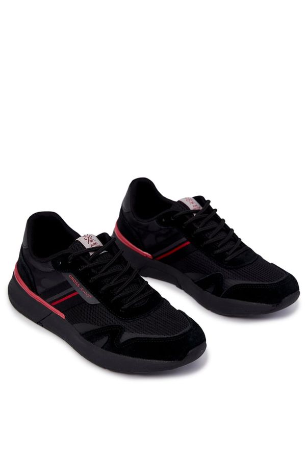 Kesi Men's Sport Shoes Cross Jeans Sneakers JJ1R4016C Black