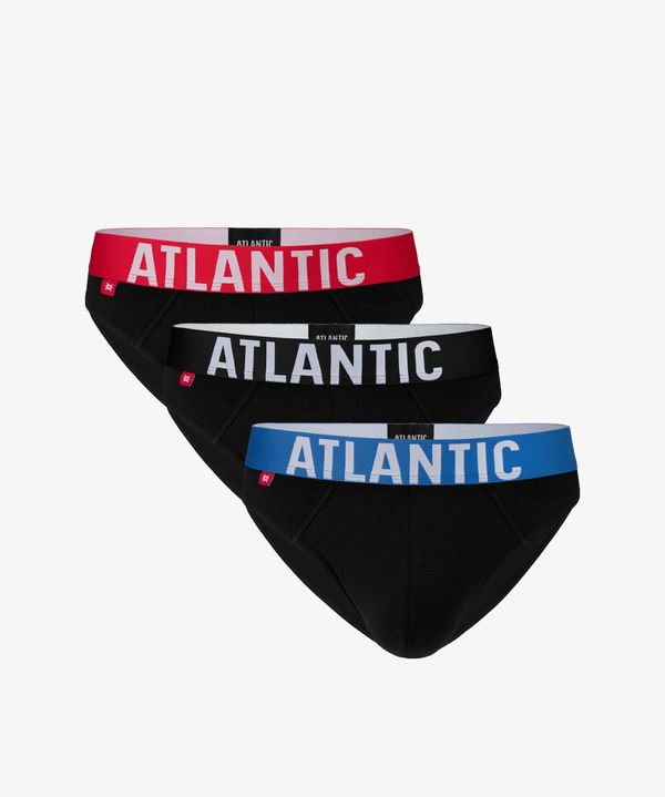 Atlantic Men's sports briefs ATLANTIC 3-PACK - black