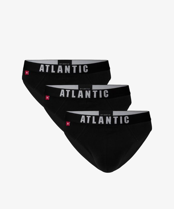 Atlantic Men's sports briefs ATLANTIC 3Pack - black