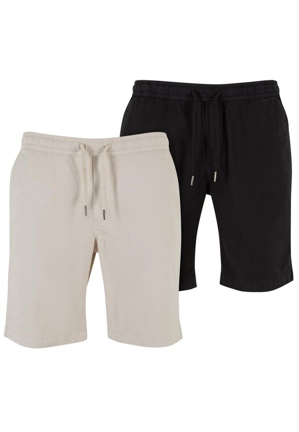 UC Men Men's Stretch Twill 2-Pack Shorts - Beige+Black