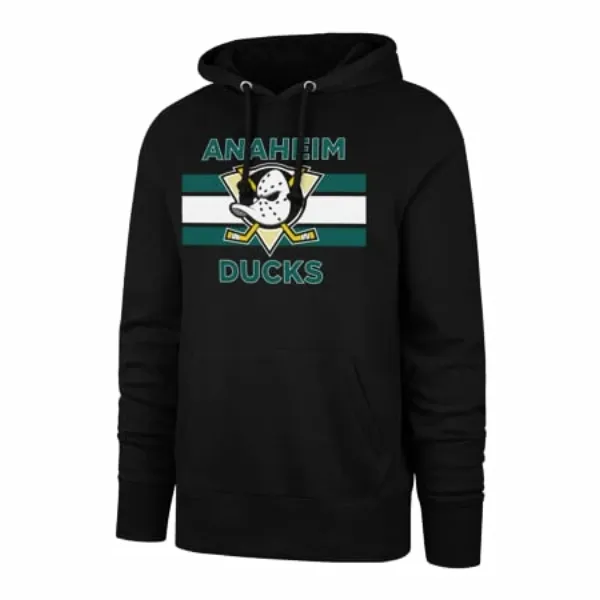 47 Brand Men's Sweatshirt 47 Brand NHL Anaheim Ducks BURNSIDE Pullover Hood
