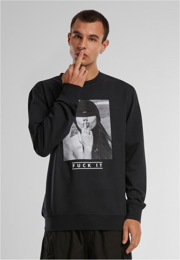 Mister Tee Men's sweatshirt Fuck It 2.0 Crewneck black