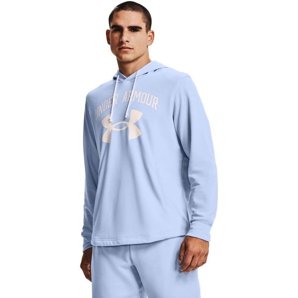 Under Armour Men's sweatshirt Under Armour RIVAL TERRY BIG LOGO HD Isotope Blue L