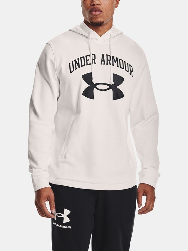 Under Armour Men's sweatshirt Under Armour RIVAL TERRY BIG LOGO HD white XL