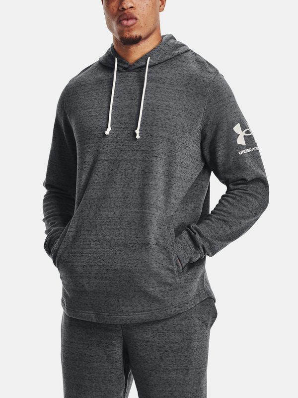 Under Armour Men's sweatshirt Under Armour RIVAL TERRY HOODIE-GRY XXL