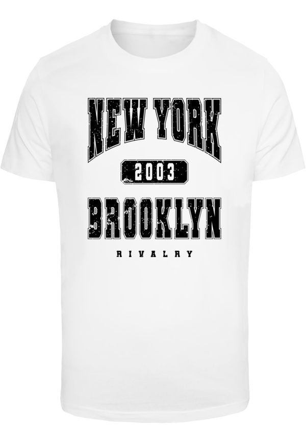 Mister Tee Men's T-shirt Brooklyn College Style white