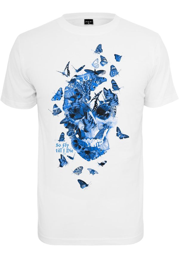 MT Men Men's T-shirt Butterfly Skull - white
