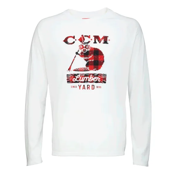 CCM Men's T-shirt CCM HOLIDAY MASCOTT LUMBER L/S TEE SR