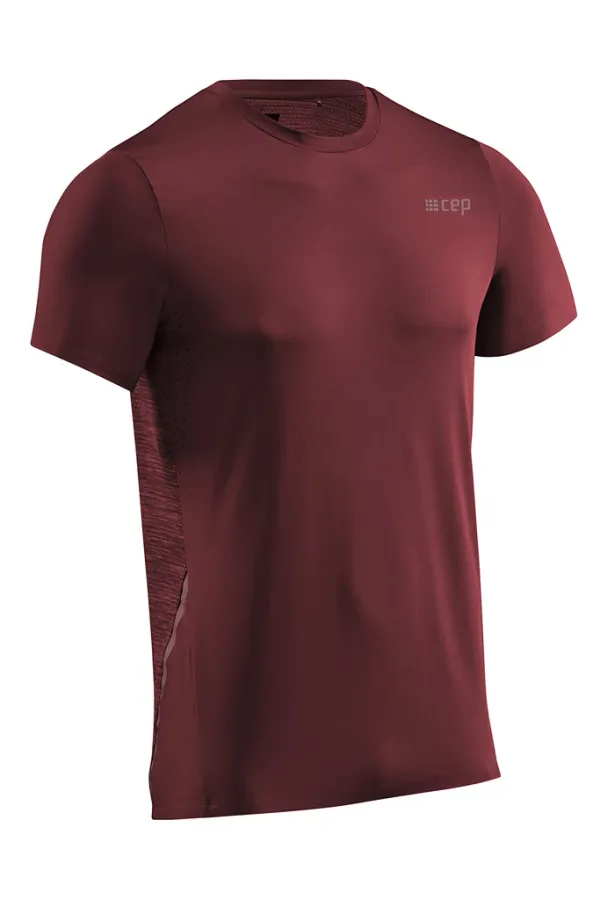 Cep Men's T-Shirt CEP Round Neck SS Dark Red